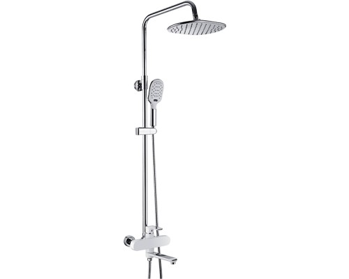 Душевая система Rose R21F Белая Хром