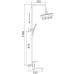 Душевая система Rose R21F Белая Хром