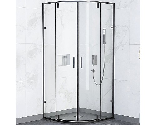 Душевой уголок RGW Classic CL-55B 90x90 72095599-14 профиль Черный стекло прозрачное