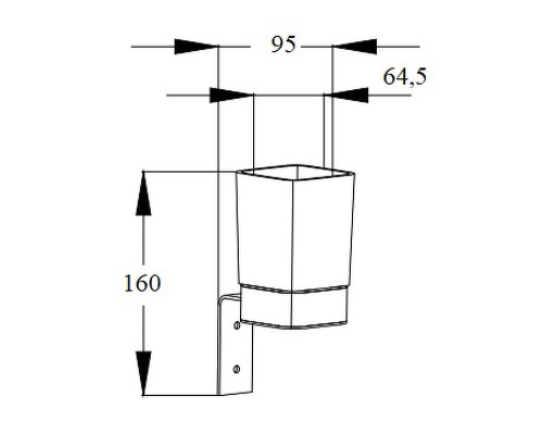 Стакан для зубных щеток Boch Mann CR-D01-06 BM10663 Хром
