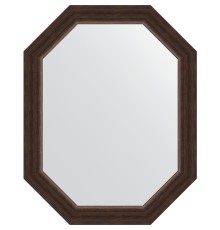 Зеркало Evoform Octagon 56х71 в багетной раме - Палисандр 62 мм