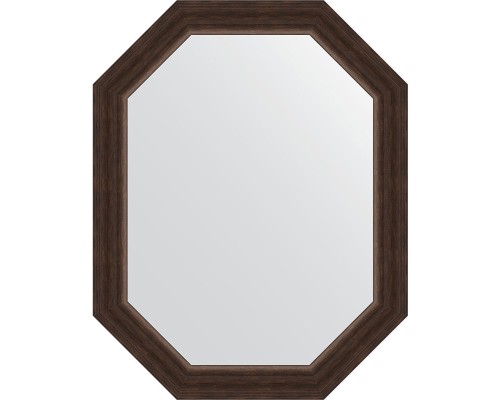 Зеркало Evoform Octagon 56х71 BY 7066 в багетной раме - Палисандр 62 мм