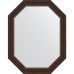 Зеркало Evoform Octagon 56х71 BY 7066 в багетной раме - Палисандр 62 мм