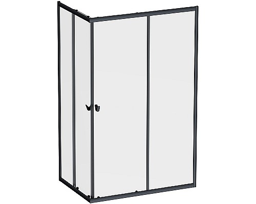 Душевой уголок AM.PM Sunny 120х80 W87G-403-12080-BT профиль Черный матовый стекло прозрачное