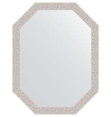 Зеркало Evoform Octagon 53x68 в багетной раме - Мозаика хром 46 мм