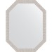 Зеркало Evoform Octagon 53x68 в багетной раме - Мозаика хром 46 мм