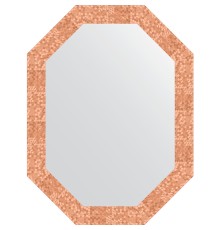 Зеркало Evoform Octagon 62x82 в багетной раме - Соты медь 70 мм
