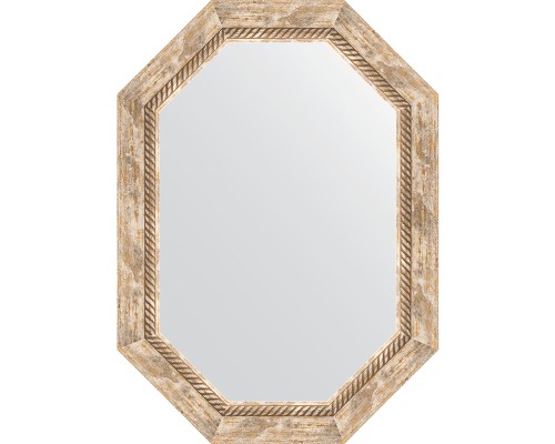 Зеркало Evoform Octagon 53x73 BY 7117 в багетной раме - Прованс с плетением 70 мм