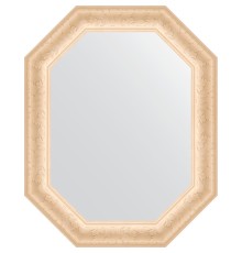 Зеркало Evoform Octagon 60x75 в багетной раме - Старый гипс 82 мм