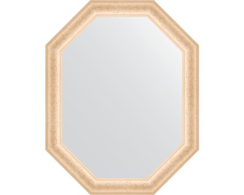 Зеркало Evoform Octagon 75x95 в багетной раме - Старый гипс 82 мм