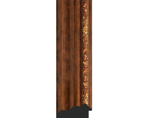 Зеркало Evoform Octagon 76x96 в багетной раме - Римская бронза 88 мм