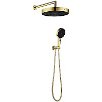 Комплект верхнего и ручного душа Boheme Cell 427-G Золото