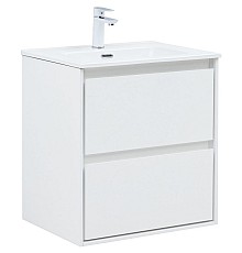 Тумба под раковину Aquanet Милан 60 336367 подвесная Белый глянец