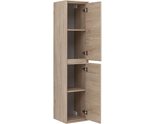 Шкаф пенал Aquanet Милан 35 336389 подвесной Дуб светлый