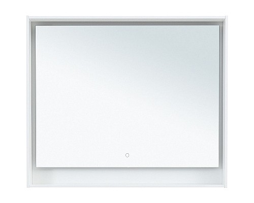 Зеркало Aquanet Милан 100 306372 с подсветкой Белый глянец с сенсорным выключателем