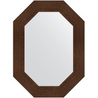 Зеркало Evoform Polygon 76х56 BY 7189 в багетной раме - Бронзовая лава 90 мм