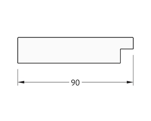 Зеркало Evoform Polygon 76х56 BY 7189 в багетной раме - Бронзовая лава 90 мм