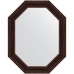 Зеркало Evoform Polygon 99х79 в багетной раме - Темный прованс 99 мм