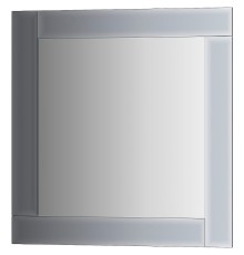 Зеркало Evoform Style 50x50 BY 0825 с зеркальным обрамлением - цвет Графит