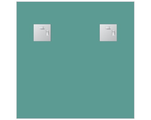 Зеркало Evoform Style 50x50 BY 0825 с зеркальным обрамлением - цвет Графит