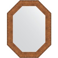 Зеркало Evoform Polygon 86х66 BY 7295 в багетной раме - Медная кольчуга 88 мм