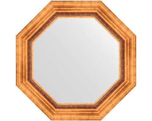 Зеркало Evoform Octagon 61х61 BY 7340 в багетной раме - Римское золото 88 мм