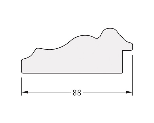 Зеркало Evoform Octagon 61х61 BY 7340 в багетной раме - Римское золото 88 мм