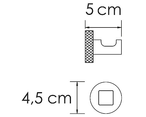 Крючок WasserKRAFT Tauber K-64423 Никель