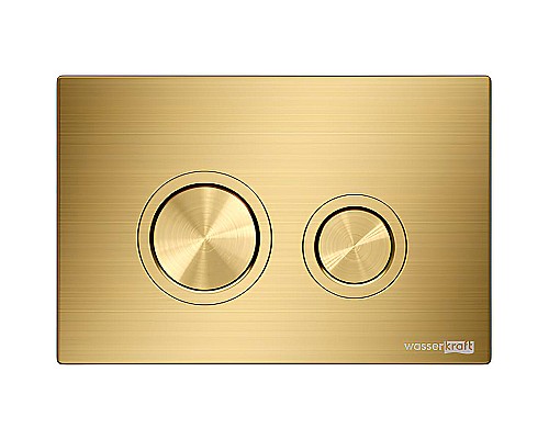 Инсталляция WasserKRAFT Abens 20TLT.010.ME.BL.MG01 для унитаза Черное стекло с клавишей смыва Золото матовое