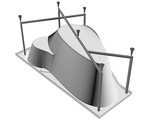 Акриловая ванна Relisan Isabella 170х90 L Гл000010529 без гидромассажа