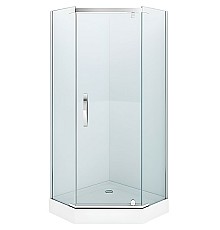 Душевой уголок Alex Baitler 100х100 AB215-100 профиль Хром стекло прозрачное