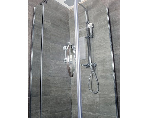 Душевой уголок Alex Baitler 100х100 AB215-100 профиль Хром стекло прозрачное