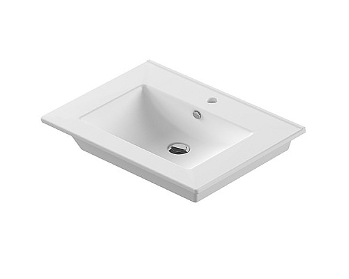 Раковина Sanita Luxe Quadro 75 WB.FN/Quadro/75-C/WHT.G/S1 Белая