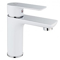 Смеситель для раковины Aquanet Arctic AF520-10СW Хром / Белый