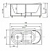 Акриловая ванна Aquatek Афродита 150x70 AFR150-0000033 без гидромассажа без панелей с каркасом (разборный) со слив-переливом