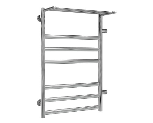 Водяной полотенцесушитель Terminus Хендрикс П7 500x796 4620768888823 с полкой Хром