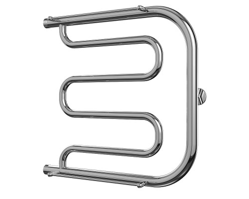 Водяной полотенцесушитель Terminus Фокстрот 500x500 4620768881282 с полкой Хром