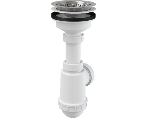 Сифон для кухонной мойки Alcaplast A446-DN50/40 Белый