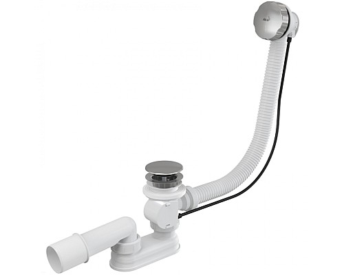 Слив-перелив Alcaplast A55KM-100 полуавтомат Белый Хром