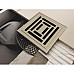 Душевой трап Berges Platz Uno 100x100 090169 с решеткой Хром матовый