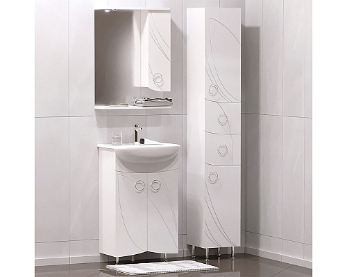 Тумба под раковину Corozo Ультра Флора 55 SD-00000362 Белая