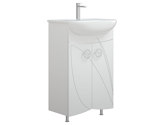 Тумба под раковину Corozo Ультра Флора 55 SD-00000362 Белая