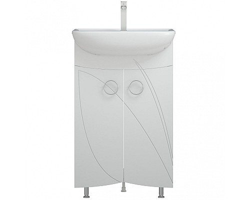 Тумба под раковину Corozo Ультра Флора 55 SD-00000362 Белая