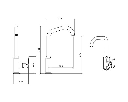 Смеситель для кухни Shouder Bavaria 0400504 Хром