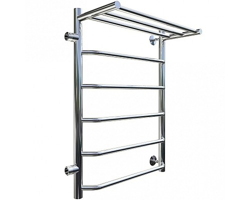 Водяной полотенцесушитель Тругор Браво 1 П ПМ L 80x40 с полкой Хром