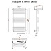 Электрический полотенцесушитель Тругор Приоритет 3 элТЭН 100x50 с полкой Хром