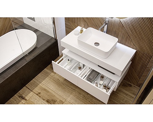 Тумба Velvex Unique Unit 50 tp.UNI.50.1Y подвесная Белая глянцевая