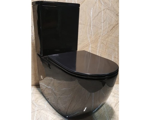 Унитаз компакт CeramaLux NS-2176-18 с бачком и сиденьем Микролифт