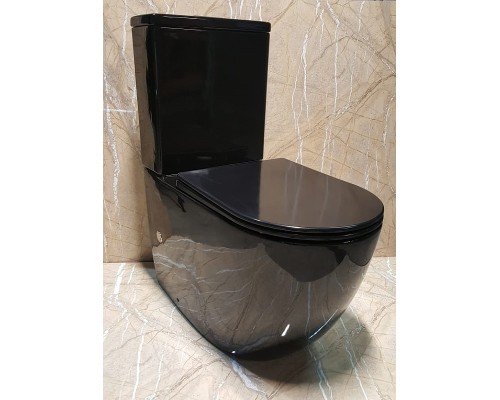 Унитаз компакт CeramaLux NS-2176-18 с бачком и сиденьем Микролифт