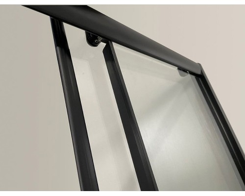 Душевой уголок Niagara Eco 80х80 NG-008-14Q Black профиль Черный стекло с рисунком